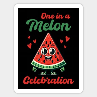 Happy Watermelon Slice Magnet